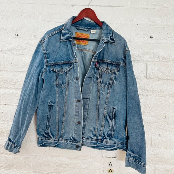 Vintage 90s Levi's Denim Jacket men's size L - Picture 2 of 11